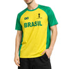 T-shirt jersey FIFA à motif du Brésil sous licence pour hommes