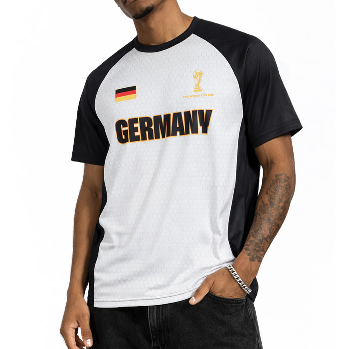 Jersey FIFA à motif de l'Allemagne sous licence pour hommes