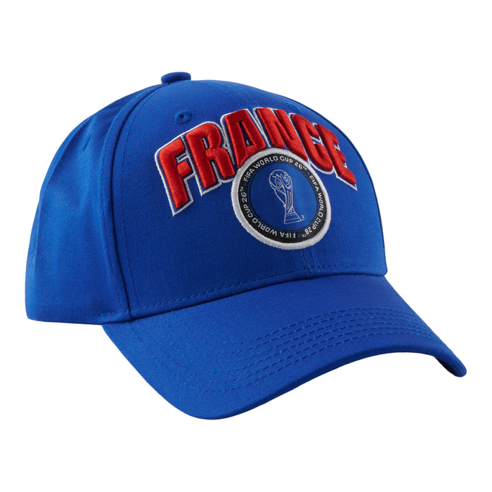 Casquette de baseball de la France sous licence FIFA pour hommes