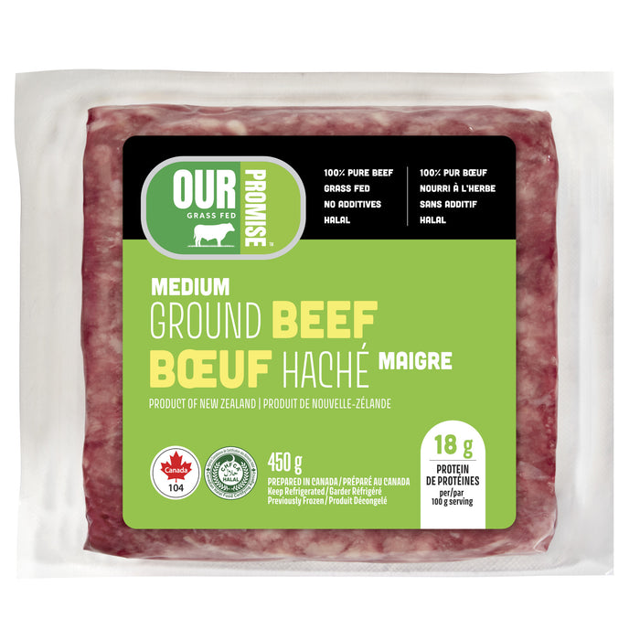 Bœuf haché maigre Our Promise, 450 g