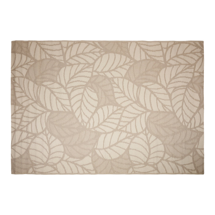 Tapis d’extérieur, feuilles taupe, 5 pi x 7 pi