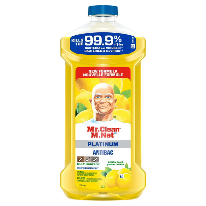 Mr. Clean Lemon Scent Antibacterial Multi-Surface Cleaner, 1.21-L
