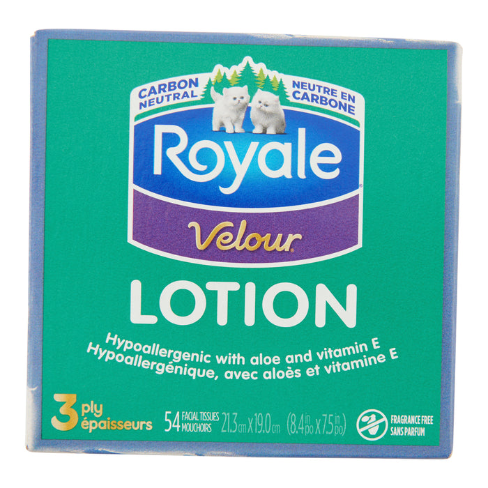 Royale Velour Lotion 3 Épaisseurs 54 Mouchoirs