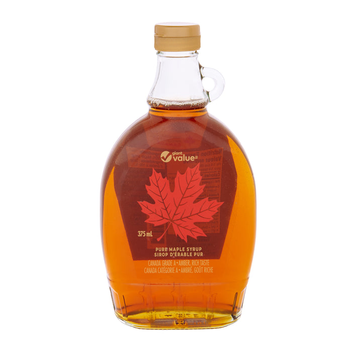 Sirop d'érable pur Giant Value, 375 ml