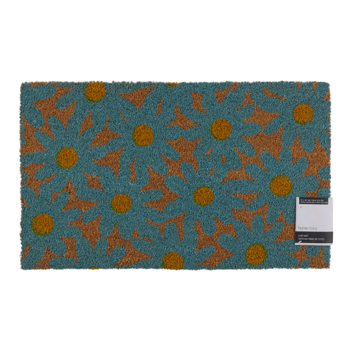 HomeStyles Floral Coir Mat, 18-in x 30-in.