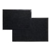 Indoor/Outdoor Utility Mat, Black, 2-Pack