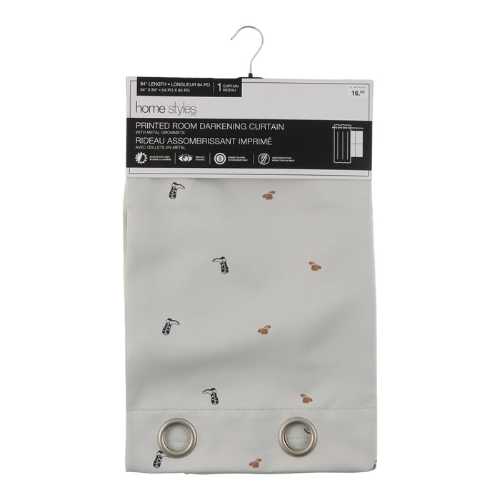 Rideau assombrissant imprimé de style western HomeStyles, assortiment, 54 po x 84 po