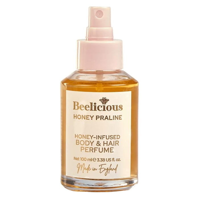 Parfum pour le corps et les cheveux infusé de miel Beelicious, miel praliné, 100 ml
