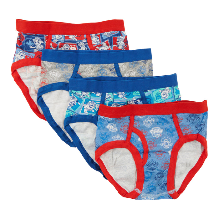 Boys' Licensed Paw Patrol Printed Briefs, 4-Pack