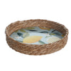 Water Hyacinth Lemon Tray, 8-in x 8-in.