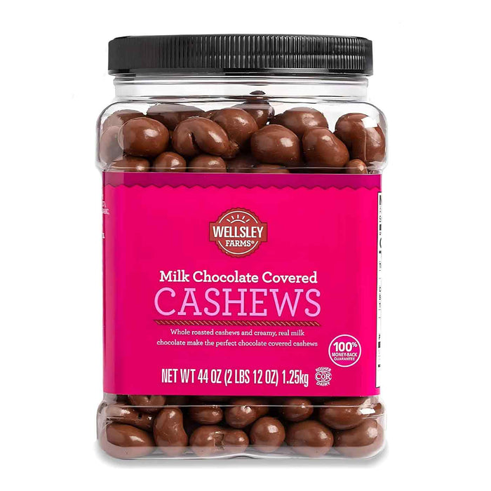 Wellsley Farms Milk Chocolate Covered Cashews, 1.25 kg