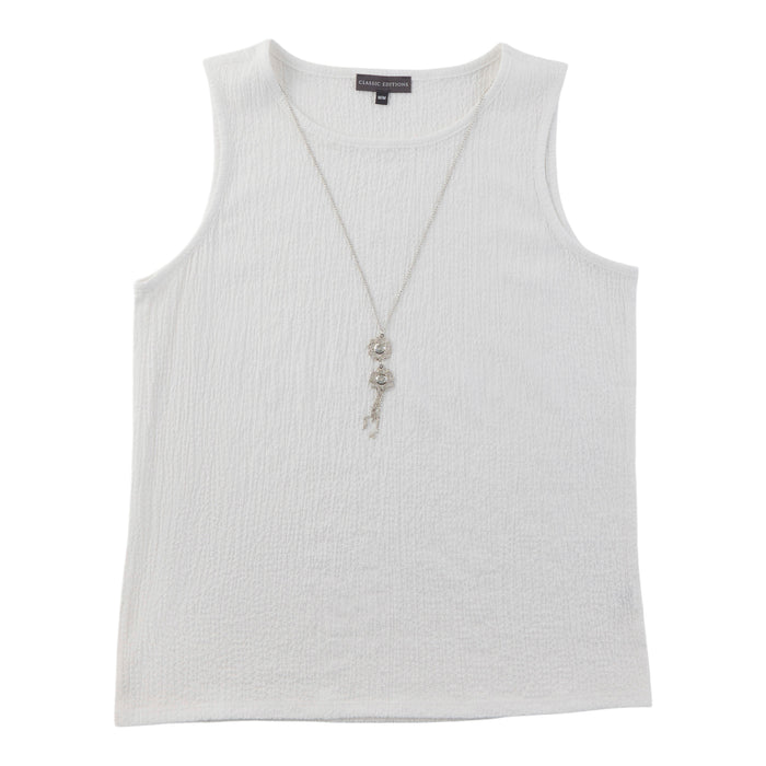 Camisole texturée avec collier Classic Editions pour femmes