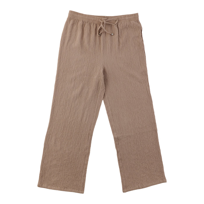 Pantalon froissé à jambe large Classic Editions pour femmes