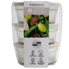 Stacked Glass Bowl Set, Cream, 3 Piece