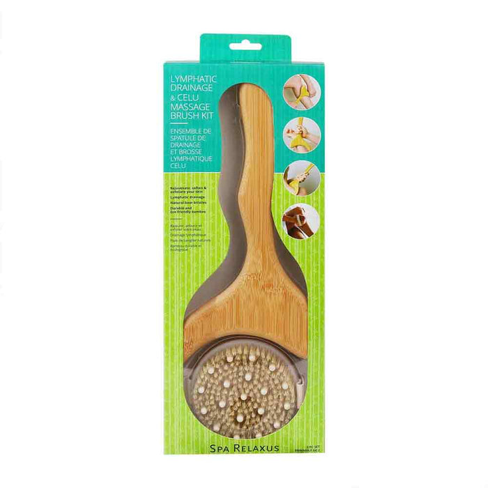 Spa Relaxus Lymphatic Drainage and Celu Massage Brush Kit