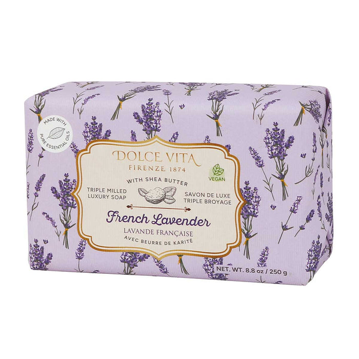 Savon de luxe avec beurre de karité Dolce Vita, lavande