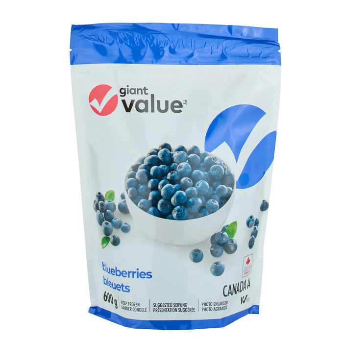 Giant Value Frozen Cultivated Blueberries, 600 g