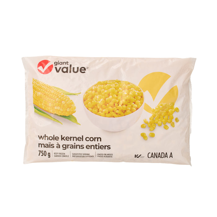 Maïs très sucré surgelé Giant Value, 750 g