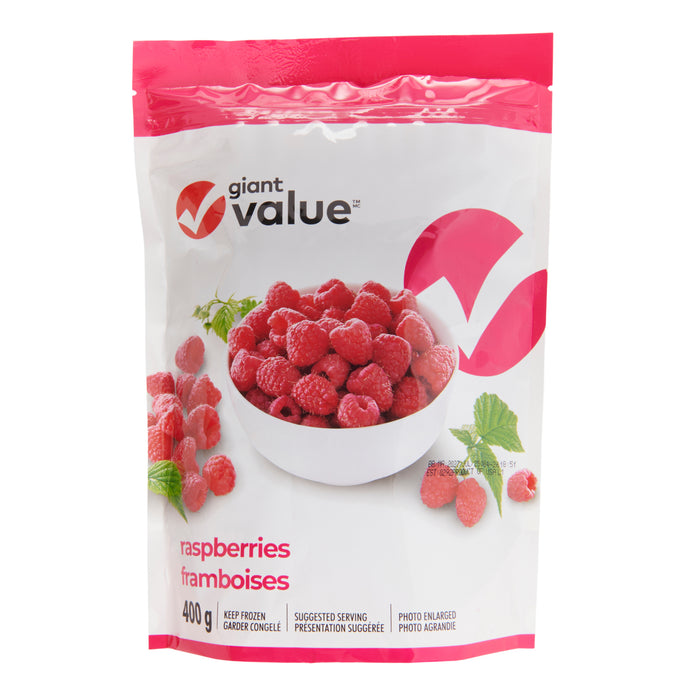 Framboises surgelées Giant Value, 400 g
