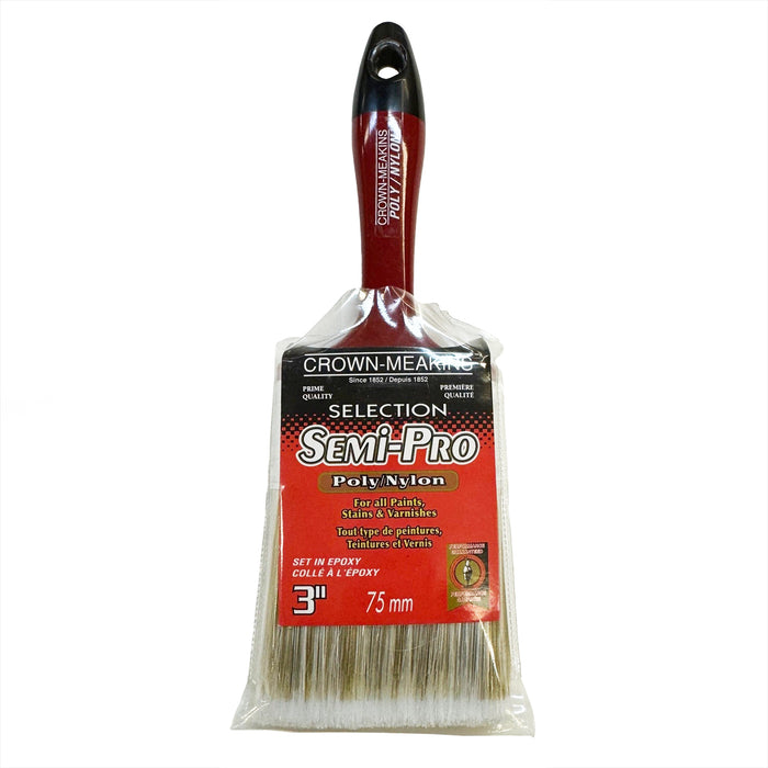 Crown-Meakins Flat Paint Brush, 3-in.