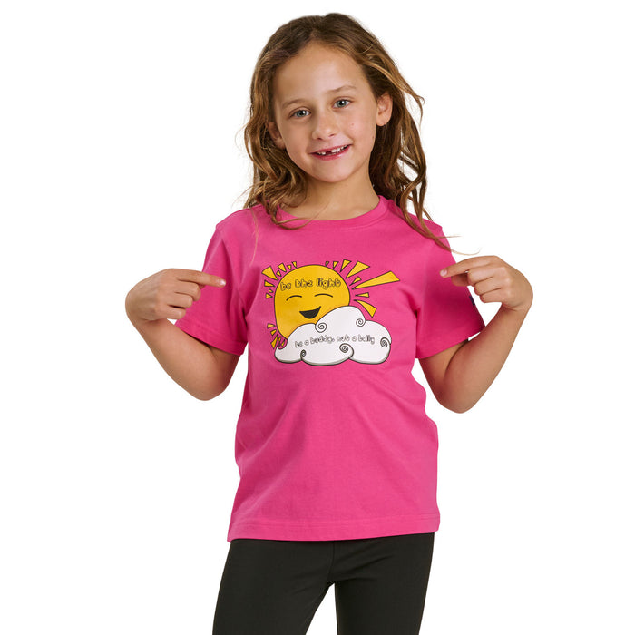Toddler Kids' Unisex "Be the Light" Short Sleeve T-Shirt, English