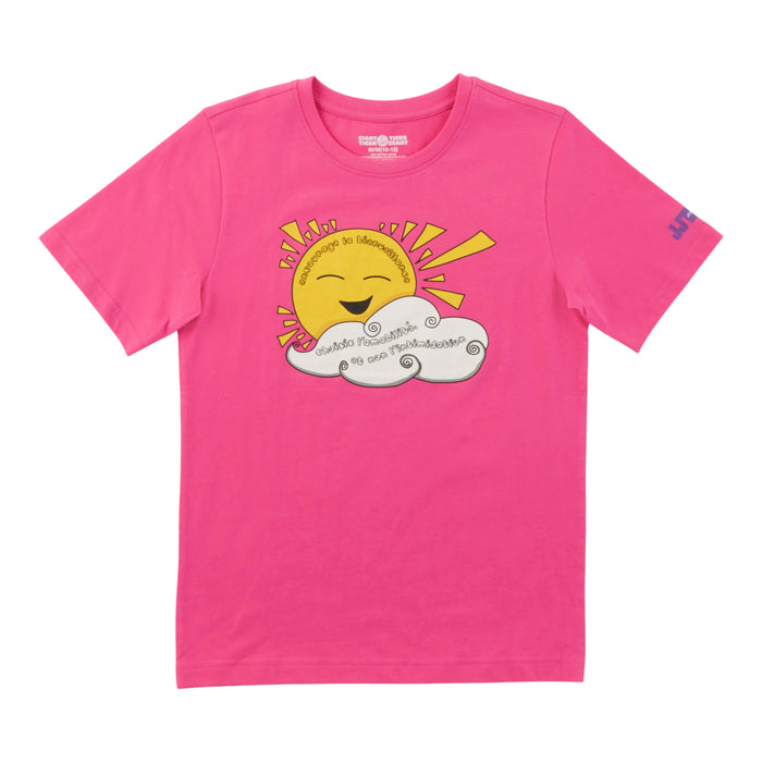 T-shirt anti-intimidation « Encourage la bienueillance » unisexe à manches courtes pour enfants, français