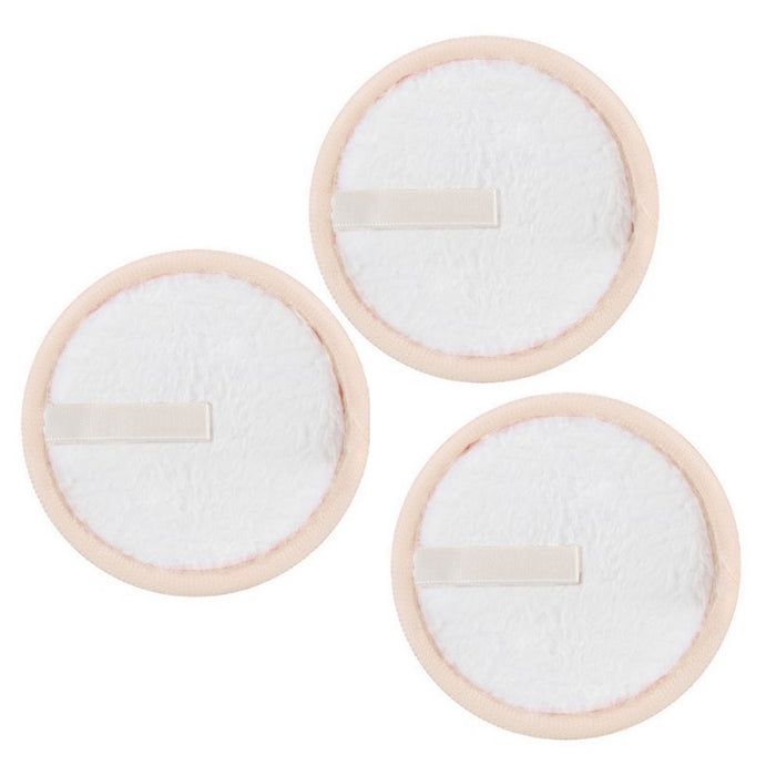 Tampons de coton roses réutilisables, emb. de 3