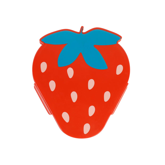 HomeStyles Strawberry Bento Box, 7-in x 6-in x 2.5-in.