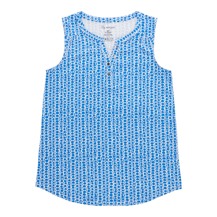 Camisole imprimée avec boutons lily morgan pour femmes