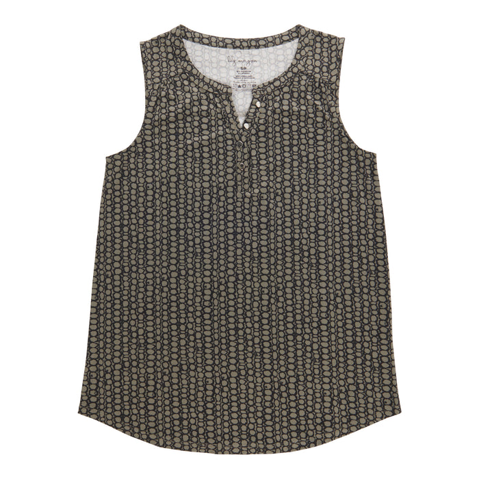 Camisole imprimée avec boutons lily morgan pour femmes