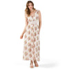 lily morgan Women's Crochet Waist Maxi Dress