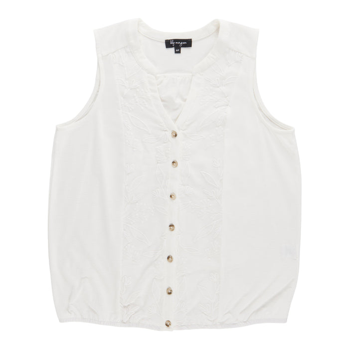 lily morgan Women's Camisole with Embroidery Detail