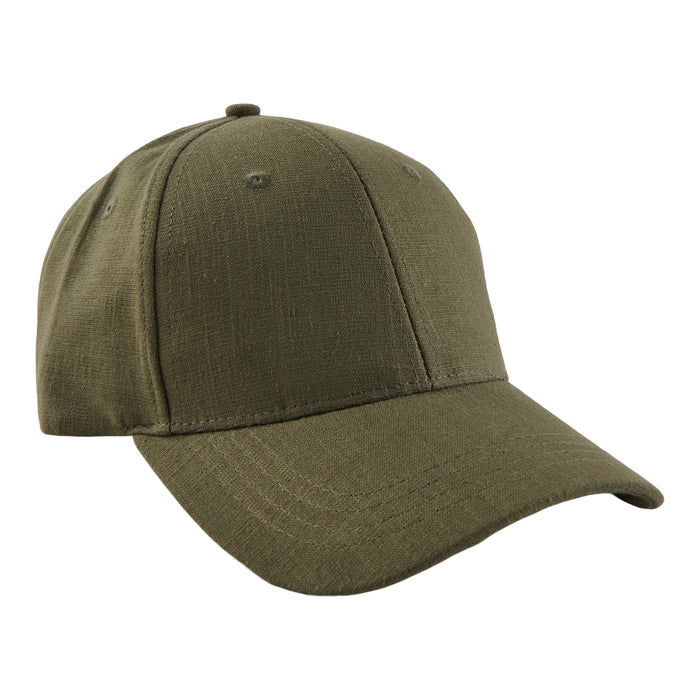 Men's Solid Linen-Like Baseball Cap