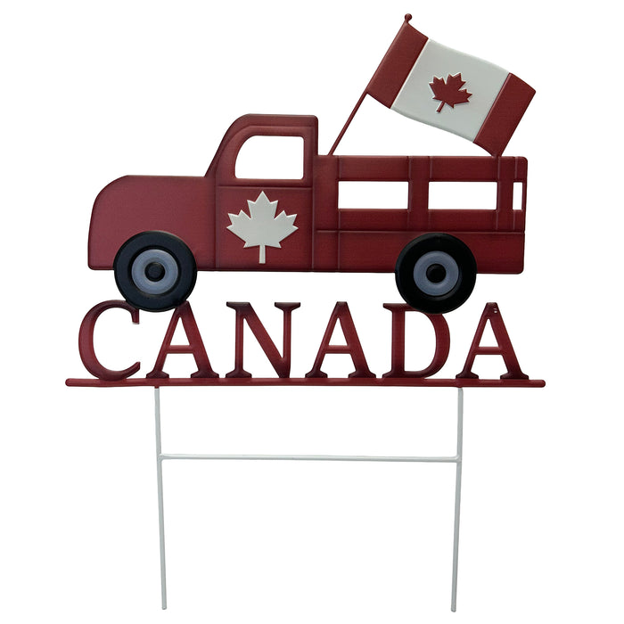 Canada Car Garden Stake, 23.5-in.
