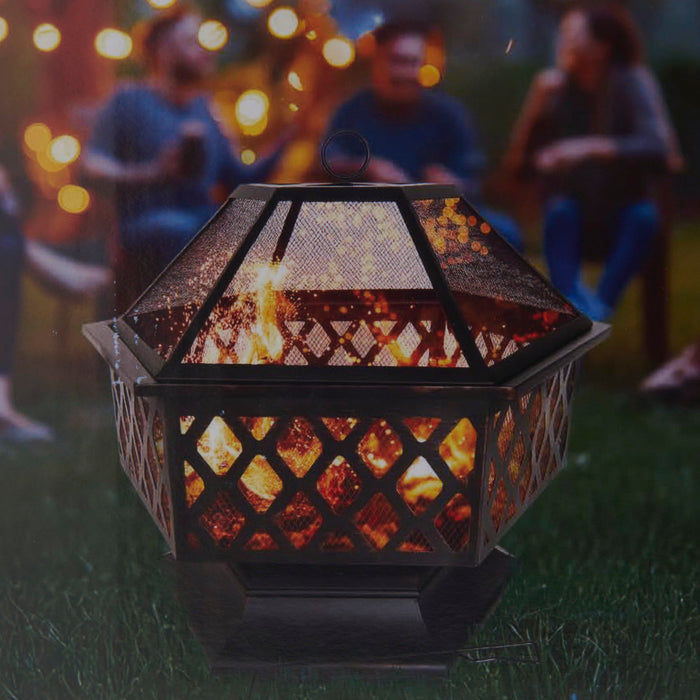 Wood Fire Pit 24-in x 24-in.
