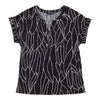 lily morgan Women's Printed Nehru Collar Top