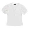 lily morgan Women's Lace-Sleeve Top