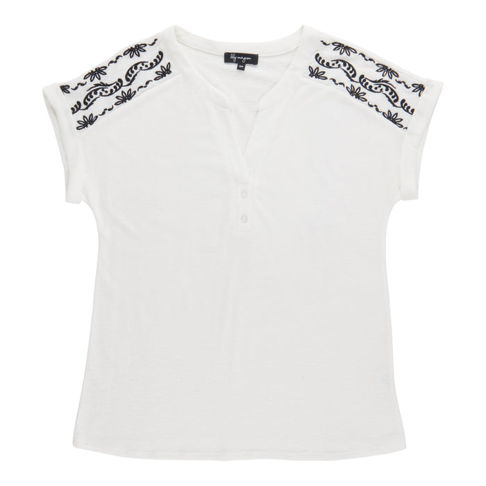 Haut avec broderie lily morgan pour femmes
