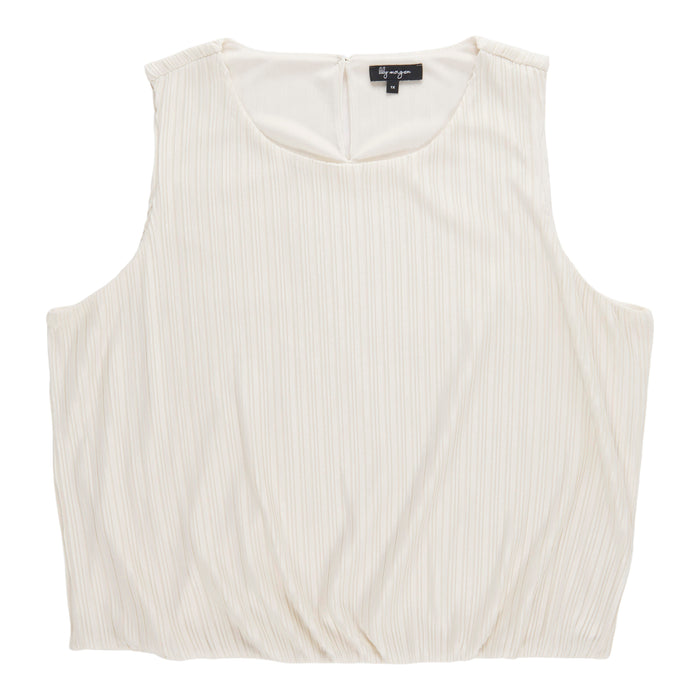 lily morgan Women's Plus Pleated Top
