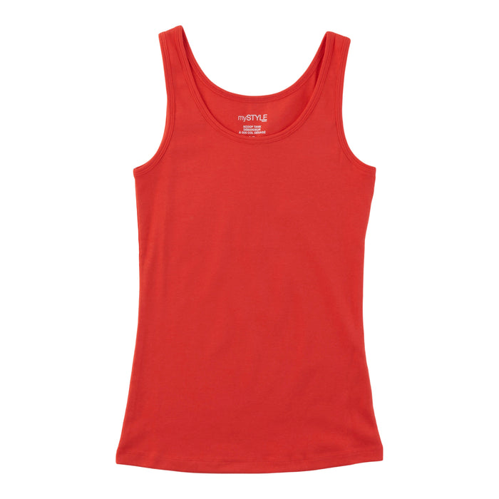 mySTYLE Women's Scooped Tank Top