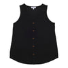 mySTYLE Women's Ribbed Button Front Tank Top