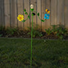 Virevent floral à énergie solaire, 24 po x 33,5 po