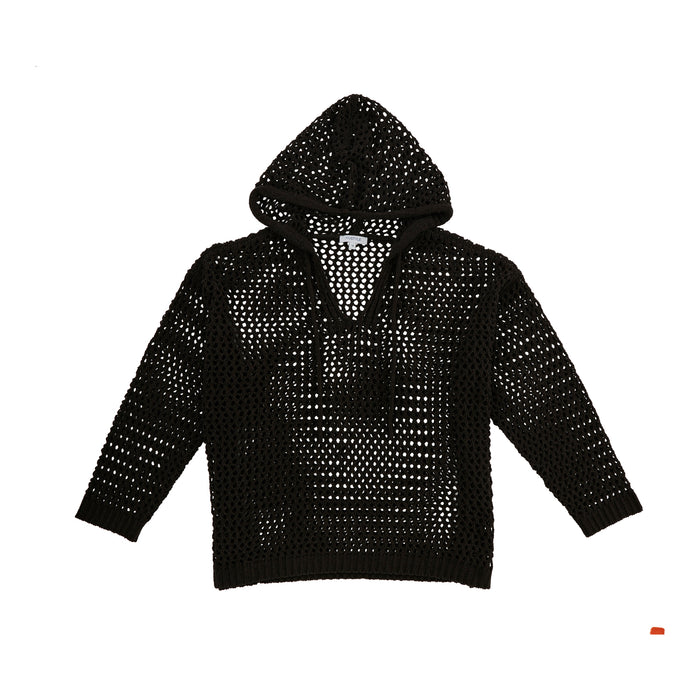 mySTYLE Women's Plus Mesh Knit Hoodie