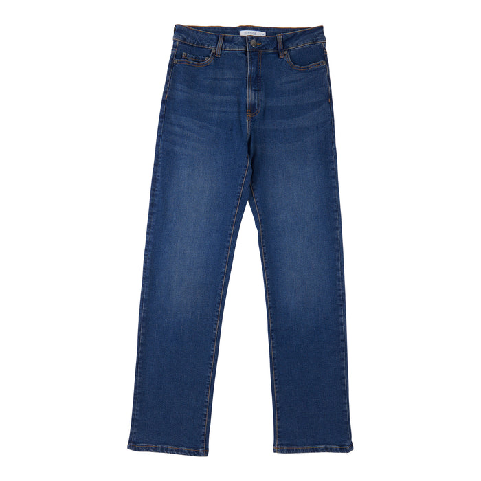 mySTYLE Women's Cool Comfort Straight Leg Denim Pants