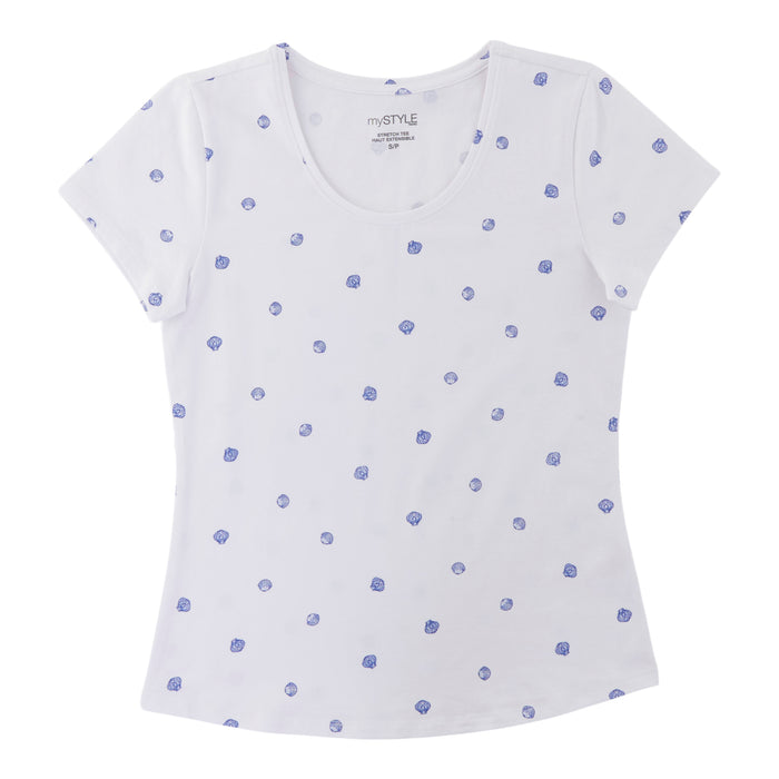 mySTYLE Women's Fitted Scooped T-Shirt