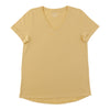 T-shirt à col en V et manches roulées mySTYLE pour femmes