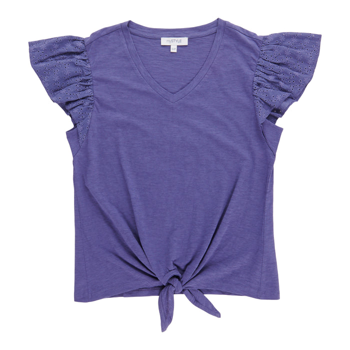 mySTYLE Women's Eyelet Lace Shirt