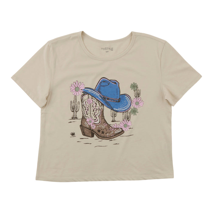 T-shirt à motif western mySTYLE pour femmes