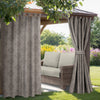 Geometric Printed Outdoor Curtain with Velcro Tabs, 52-in x 84-in.