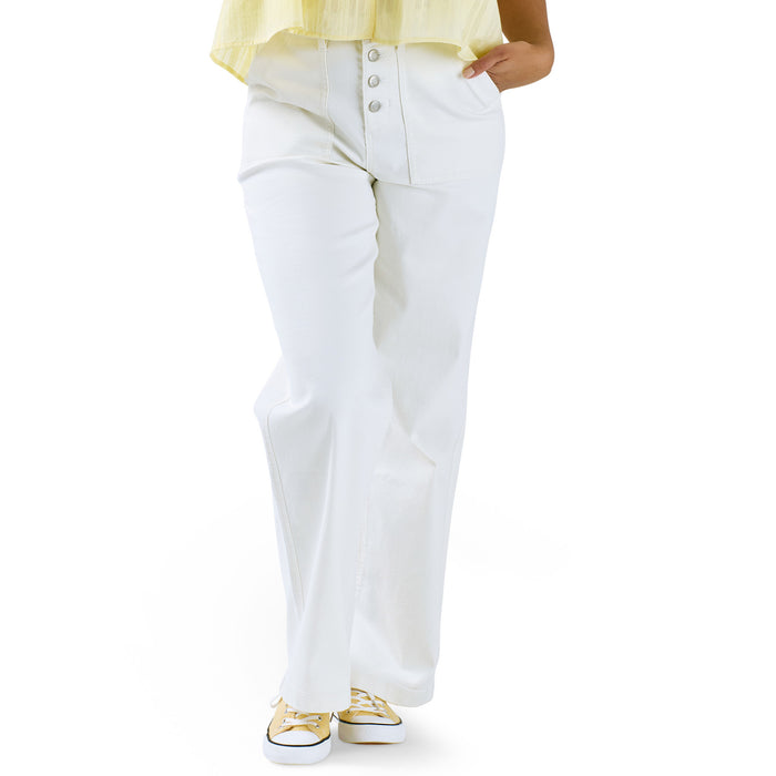 mySTYLE Women's High-Rise Button Fly Pants